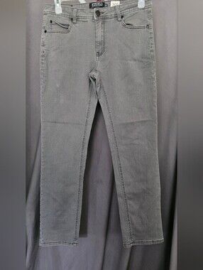 Ezekiel Men's Slim Straight Gray Jeans